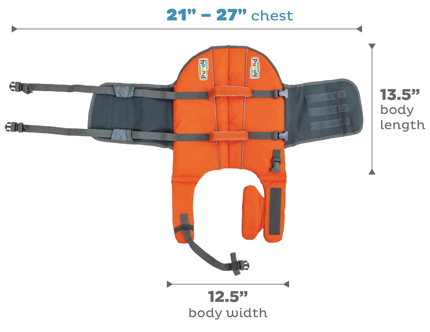 outward hound dog life jacket orange sizing